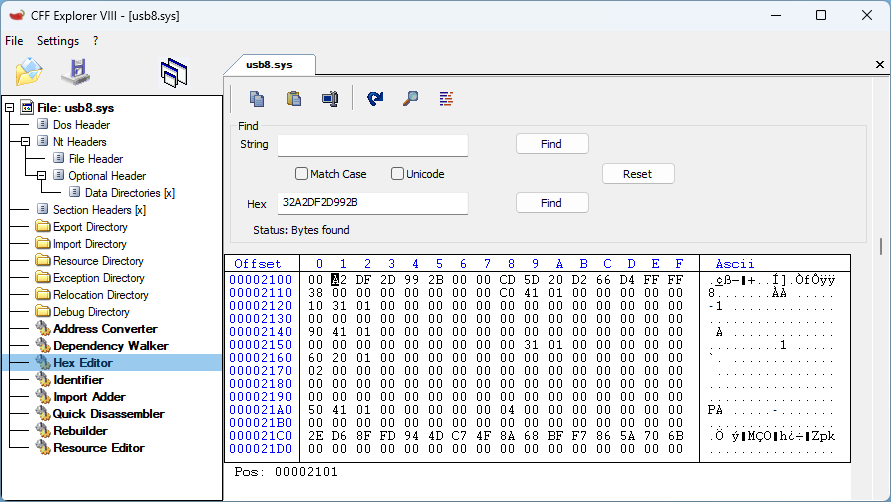 Replace x64 usb8.sys security cookie